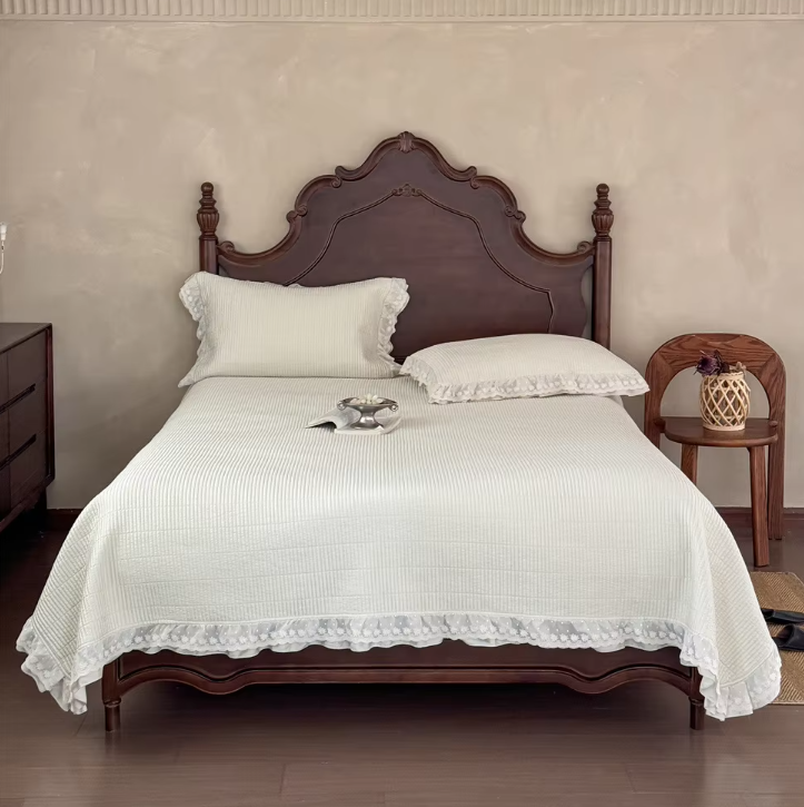 Selimut Dicetak dengan Kain renda